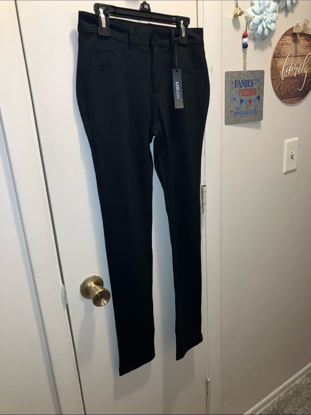 Labijou Black Women's Slim Leggings Jeggings Small New